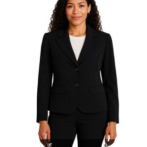 Worthington Works Stretch Separates Women's‎ Black Blazer Jacket Size 12